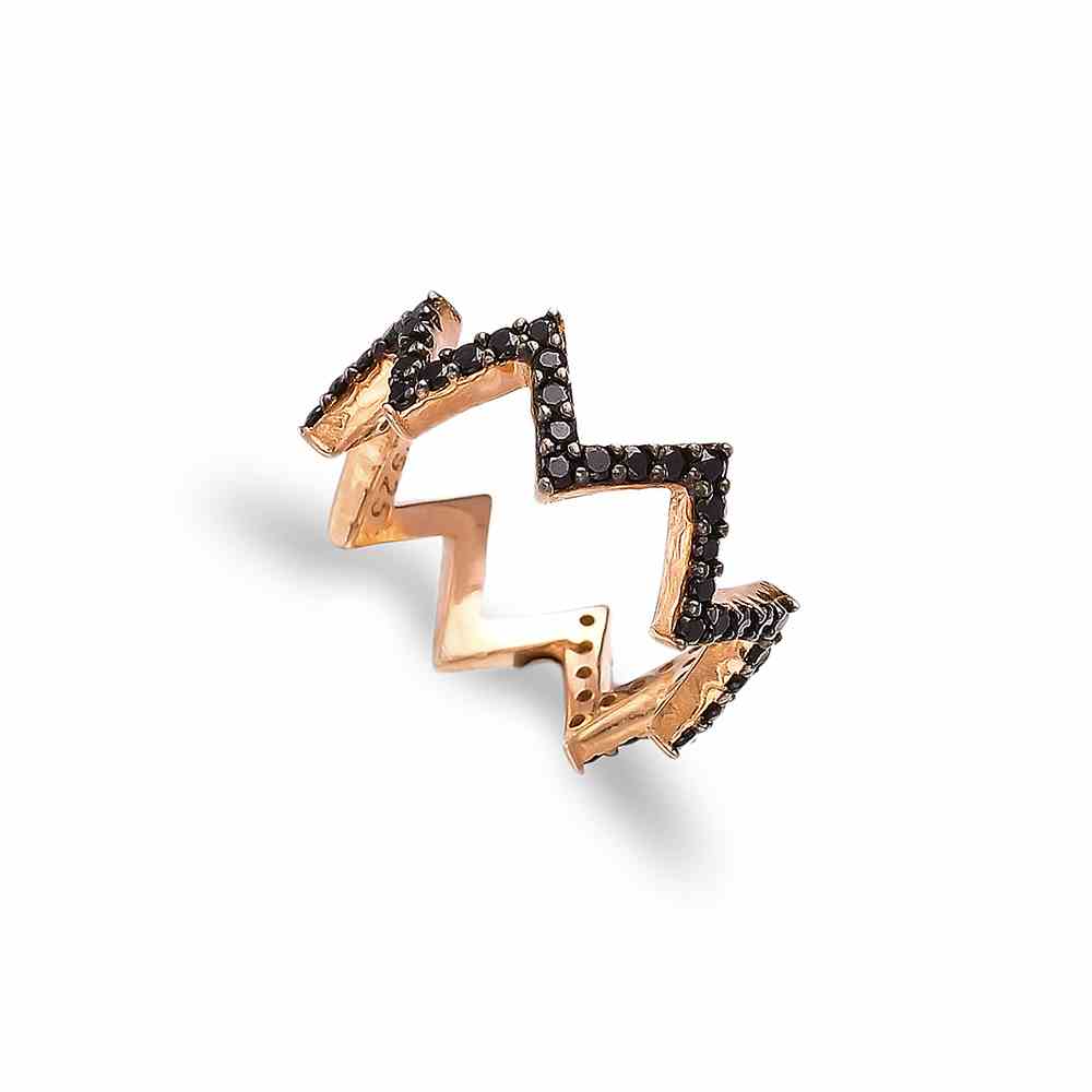 Zigzag Modern Ring Wholesale Handmade 925 Sterling Silver